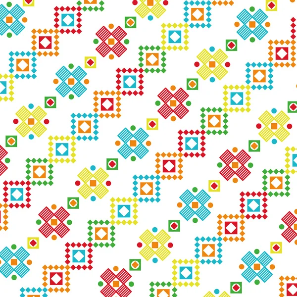 Icono de decoración patrón textil — Vector de stock