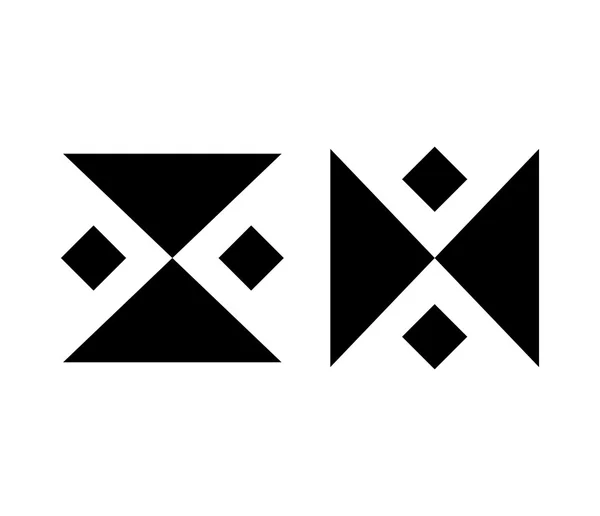 Textilmuster geometrische Dekoration Symbol — Stockvektor