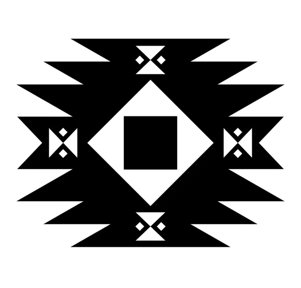 Motif textile icône de décoration géométrique — Image vectorielle
