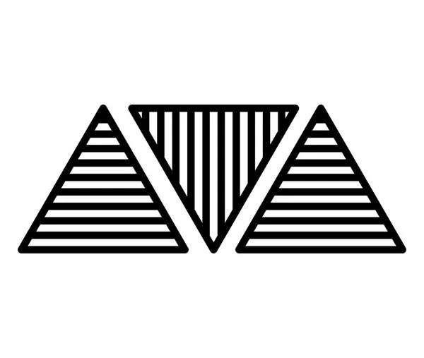 Textilmuster geometrische Dekoration Symbol — Stockvektor