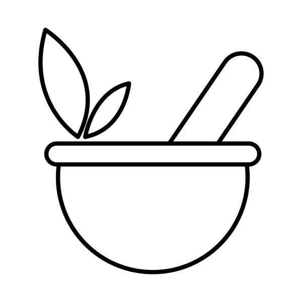 Kvarnen maträtt spa ikonen — Stock vektor