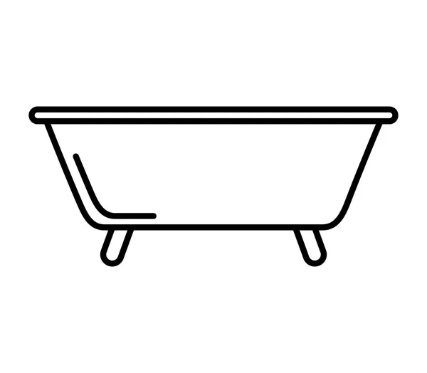 Badkar badkar ren ikonen — Stock vektor