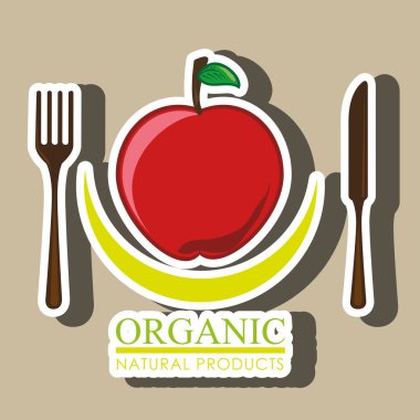 sağlıklı Vejetaryen yiyecekler etiket izole simgesi