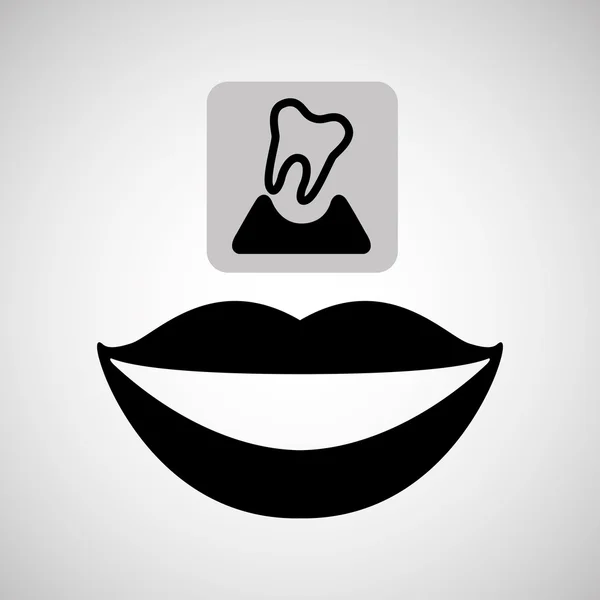 Dental care icon — Stock Vector