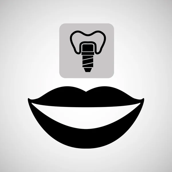 Dental care icon — Stock Vector