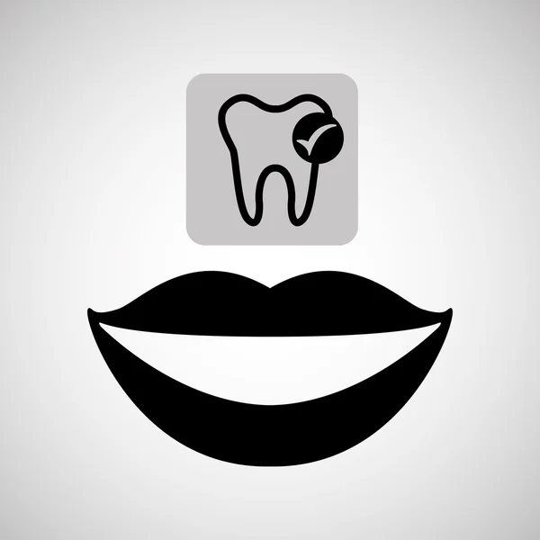Ikona péče o zuby — Stockový vektor