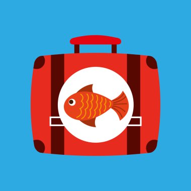 tatil plaj simgesini