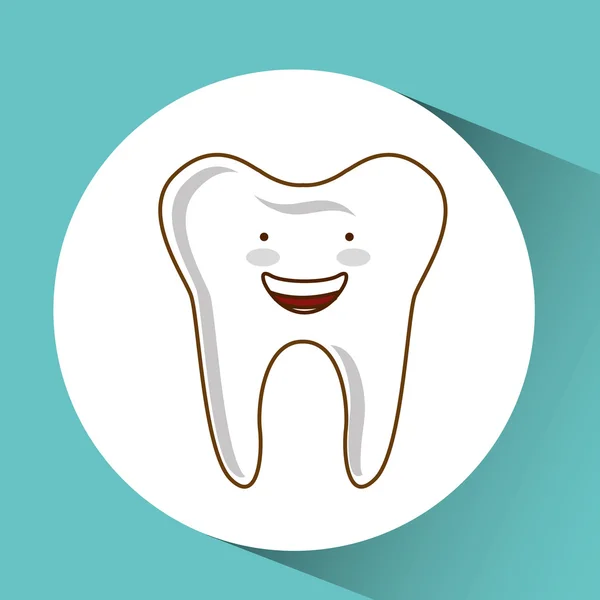 Tandheelkundige zorg icoon — Stockvector