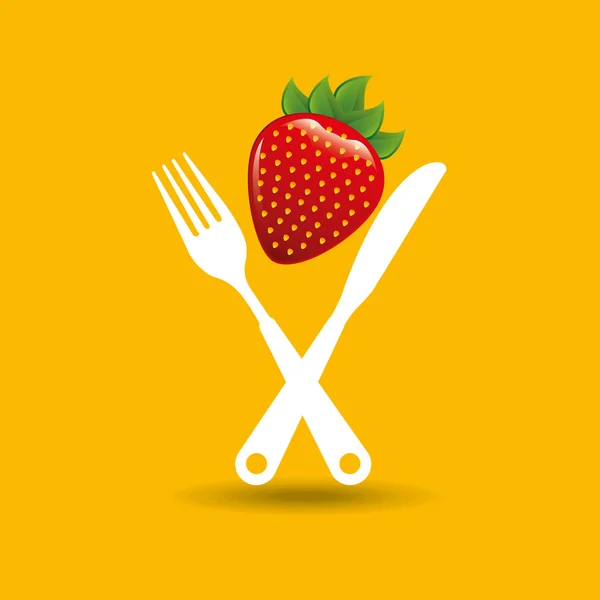 Icona della frutta fresca — Vettoriale Stock