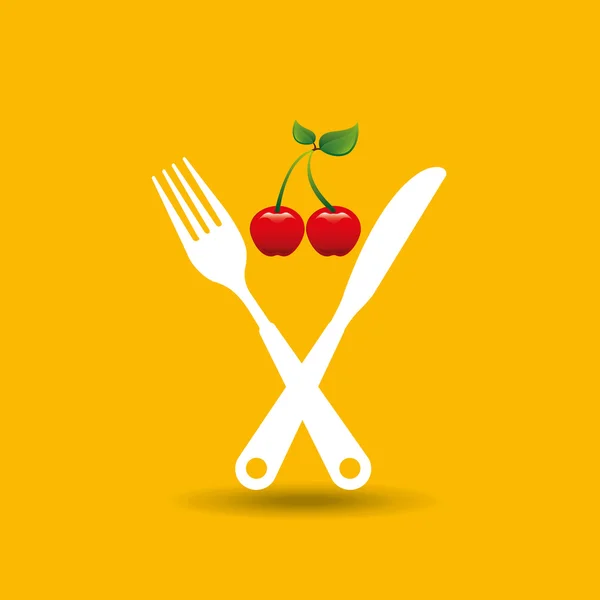 Fresh fruit icon — Stock Vector