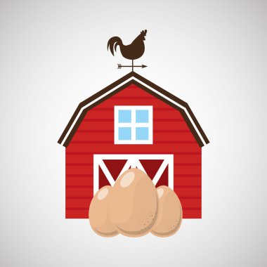 çiftlik ve yumurta simgesi