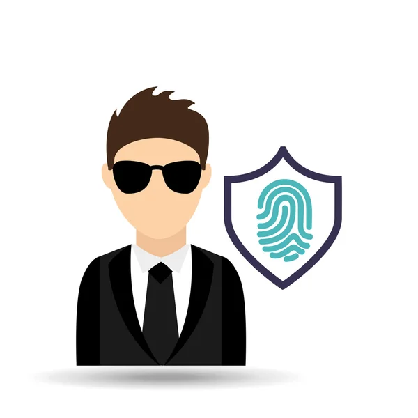 Man in suit icon — Stock Vector