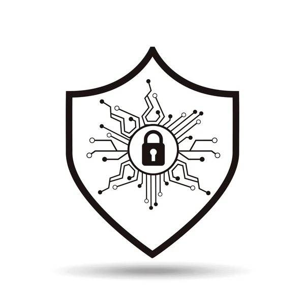 Security protection icon — Stock Vector