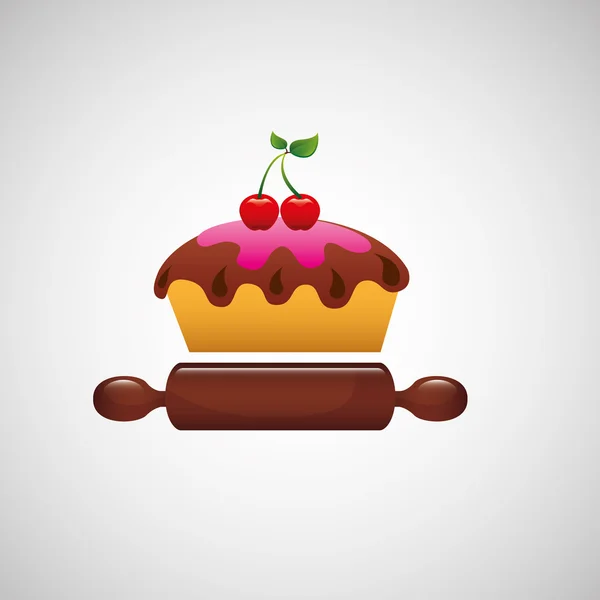Bakery food icon — Stock Vector
