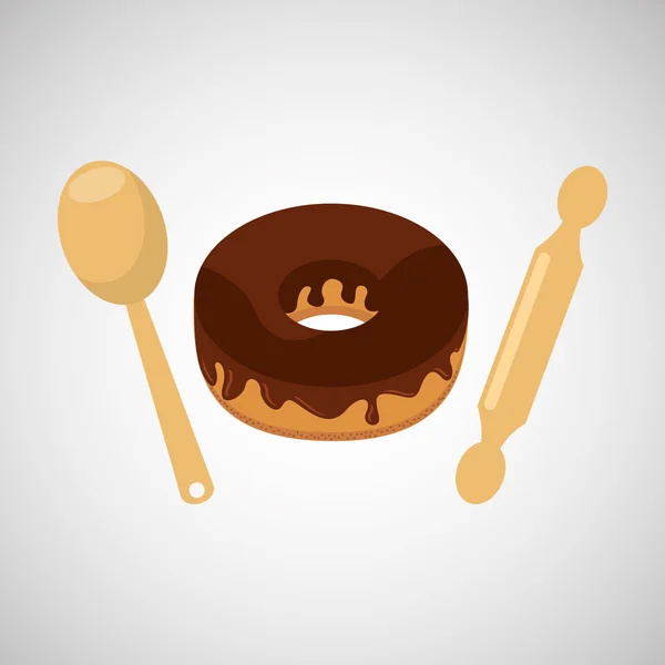 Icône de la cuisine de boulangerie — Image vectorielle
