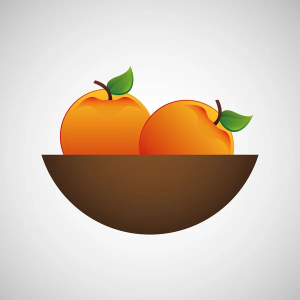 Icono naranja fresca — Archivo Imágenes Vectoriales