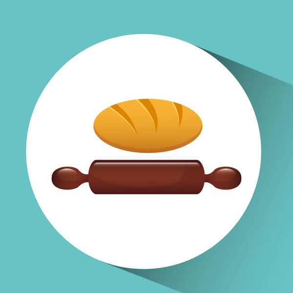 Panadería icono de alimentos — Archivo Imágenes Vectoriales