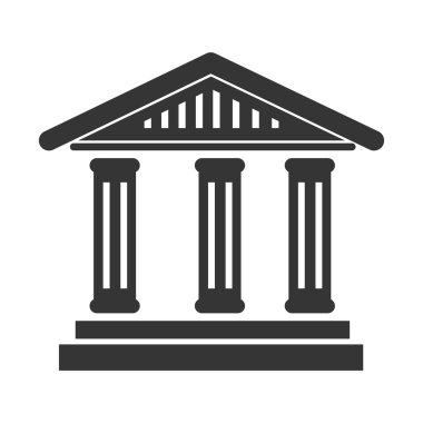 Banka sembol simge vektör çizim oluşturma