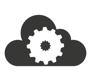 bulut bilgi işlem izole simgesi