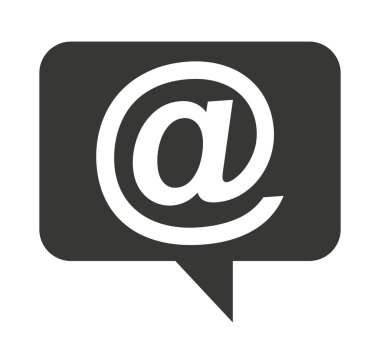 konuşma kabarcığı sosyal ortam simgesi