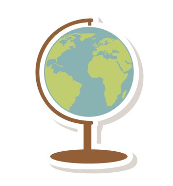 Word gezegen izole simgesi