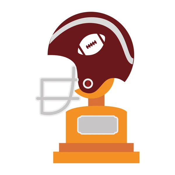 Abbildung zur Ikone des American Football Trophy — Stockvektor