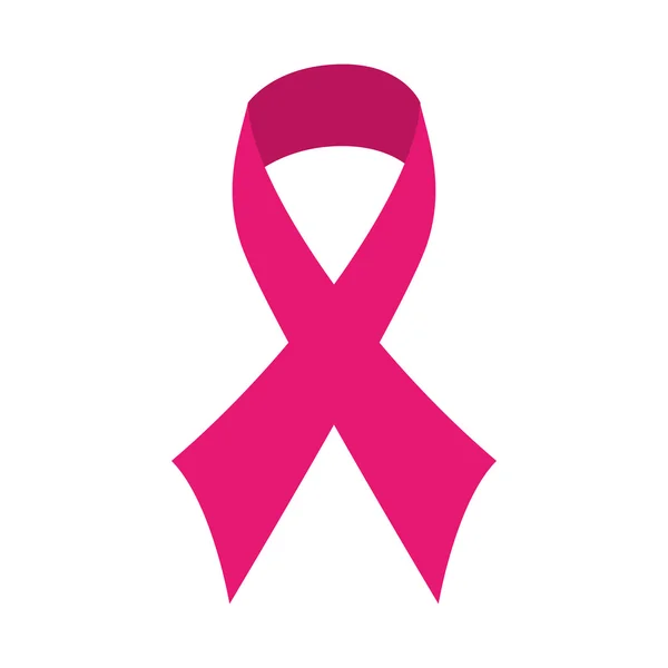 Ikonu symbolu rakoviny prsu růžovou stuhou — Stockový vektor