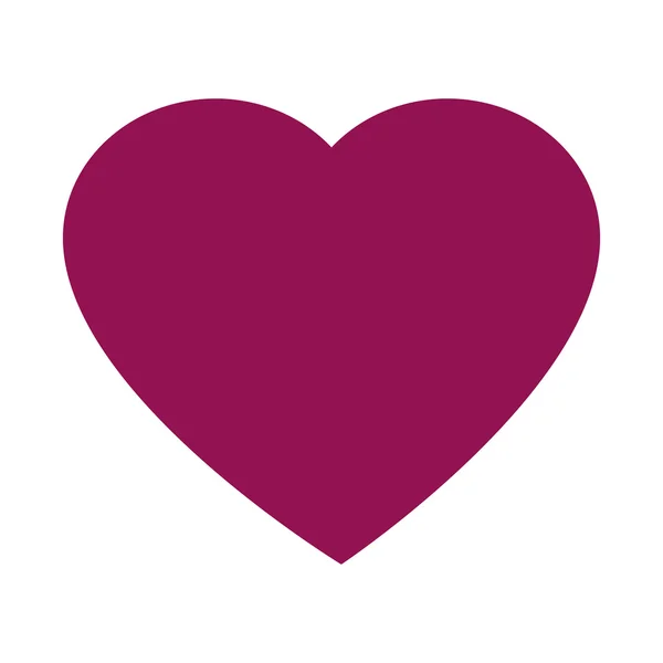 Hjärta kärlek romantisk ikonen vektor — Stock vektor
