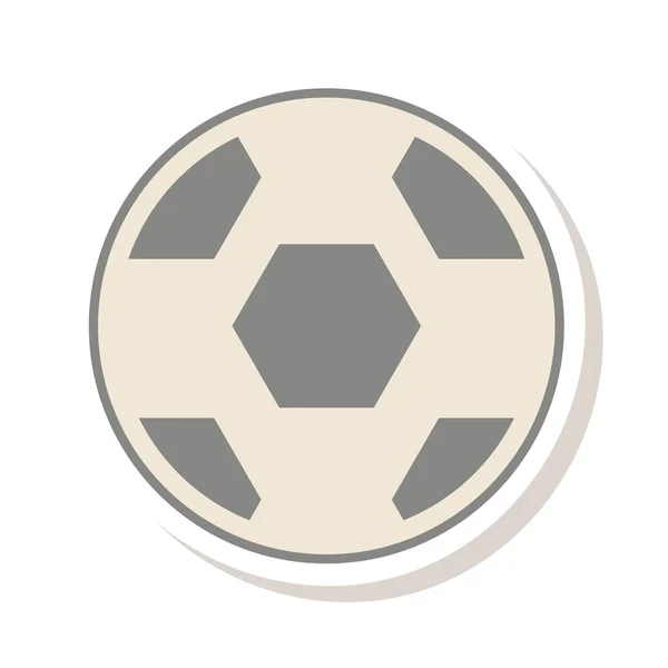 Ballon de football icône du sport — Image vectorielle