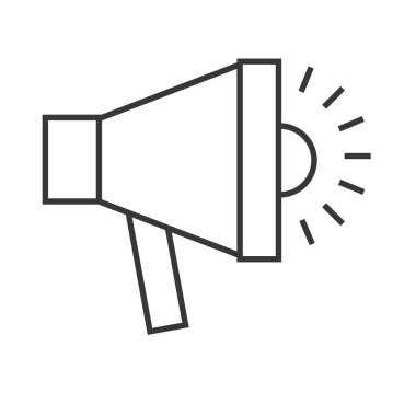 megafon ses duyuru simgesi