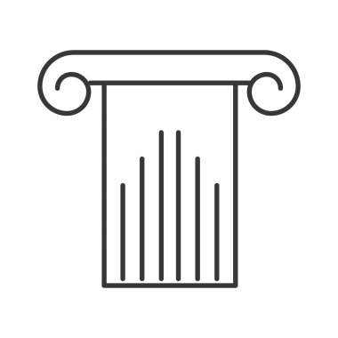 sütun yapısı siluet simge