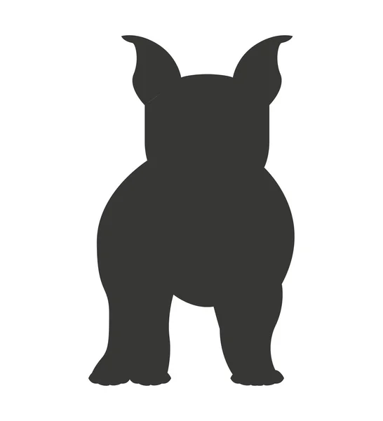 Cute bulldog isolated icon — Stock Vector