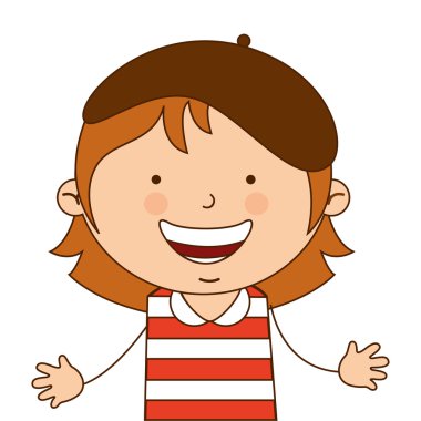 Avustralya kız karakter simgesi