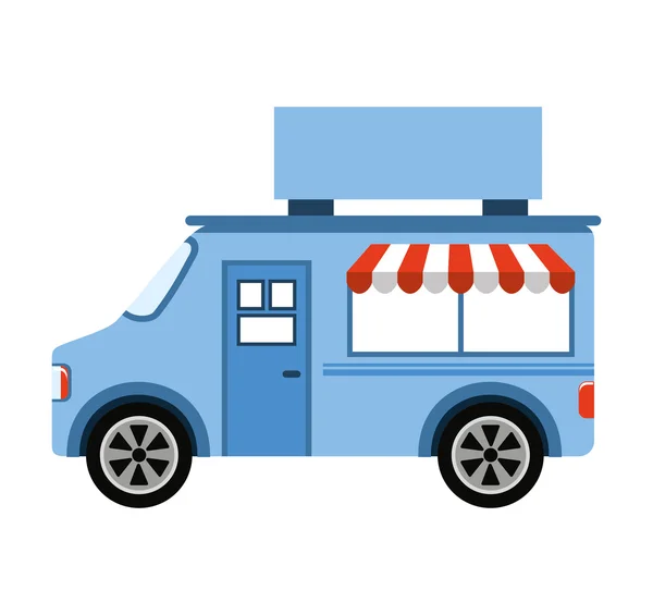 Auto-Fast-Food-Shop-Ikone — Stockvektor