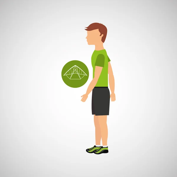 Extreme sporten pictogram — Stockvector