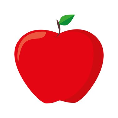 Lezzetli ve taze meyve, vektör çizim.