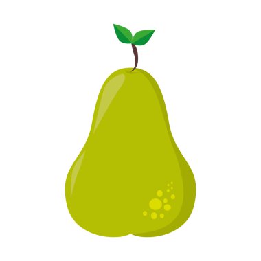 Lezzetli ve taze meyve, vektör çizim.