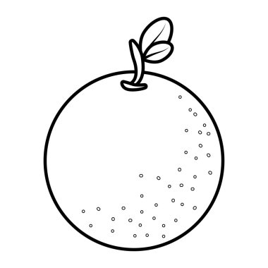 Lezzetli ve taze meyve, vektör çizim.