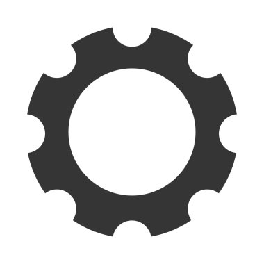 COG wheel simge vektör çizim dişli