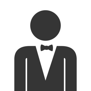 İşadamı Tema tasarım, vektör çizim simgesi.