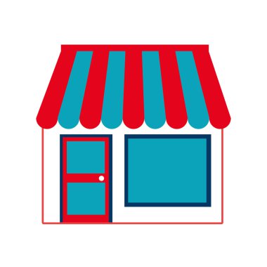 Alışveriş ve ticaret izole simgesi.
