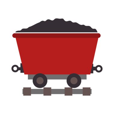 araştırma tren kargo simge vektör çizim