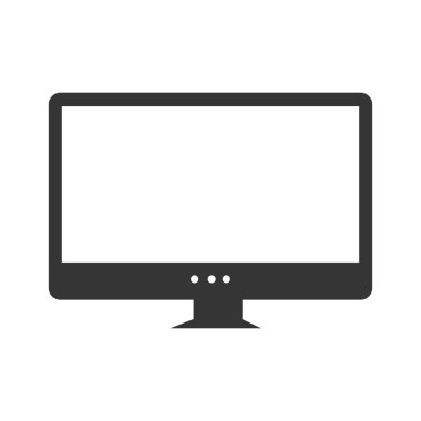 televizyon lcd modern simge vektör çizim