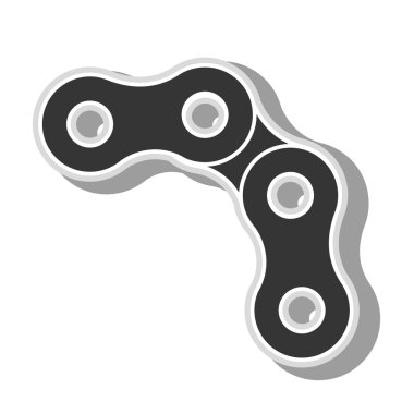 Vites bisiklet tekerleği simge vektör çizim