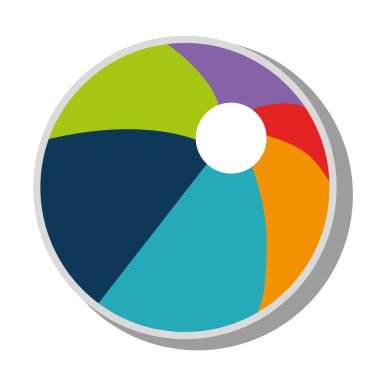 Çocuk topu oyuncak simge vektör çizim