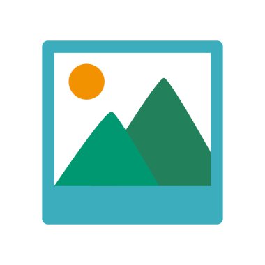 Resim yatay, dağlar ve güneş