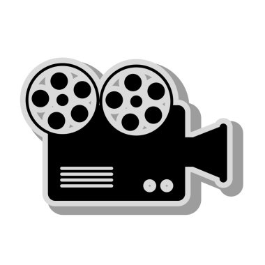 Vintage Fotoğraf kamera simge vektör çizim