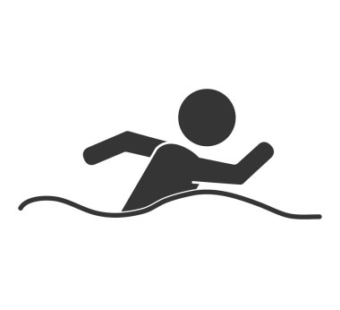 havuz erkek simge vektör çizim