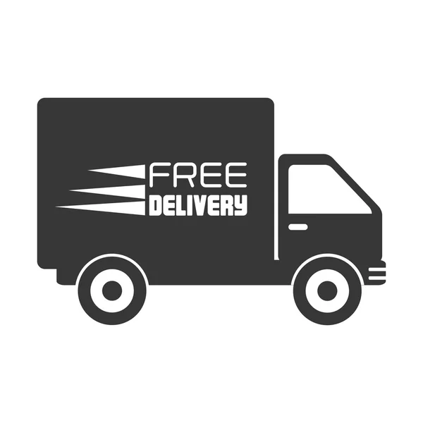 Free delivery truck icon vector illustration — Stock Vector