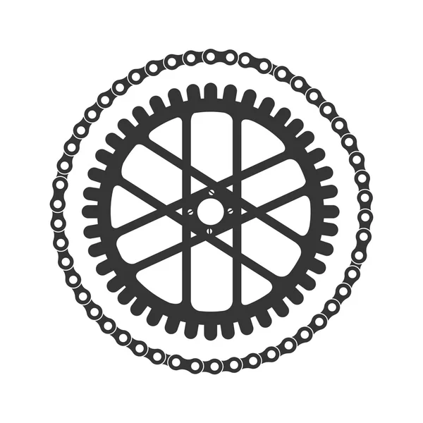 Fogaskerék-cog wheel ikon vektoros illusztráció — Stock Vector